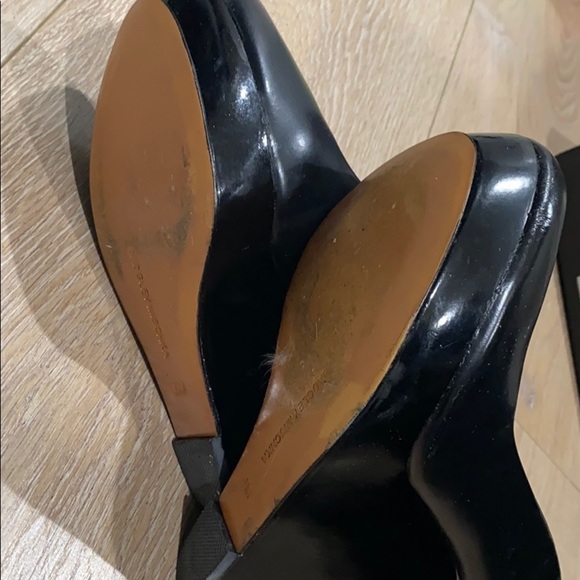 Black wedge w Silver trim at heel. - Picture 7 of 8